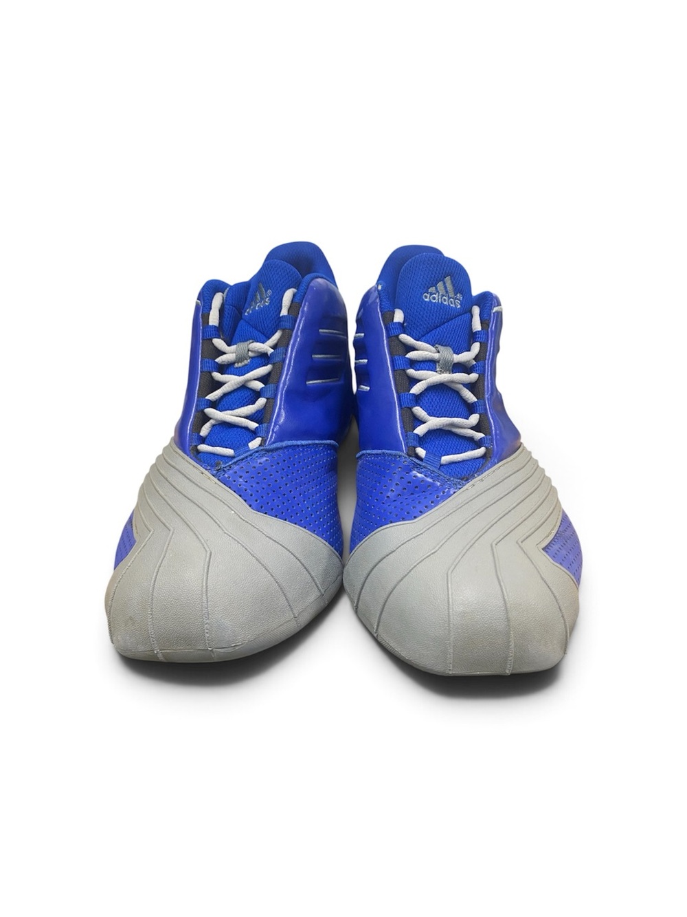 VTG 2012 Mens Royal Blue Grey Adidas NBA T-Mac 1 Retro Basketball Shoes Sz 12